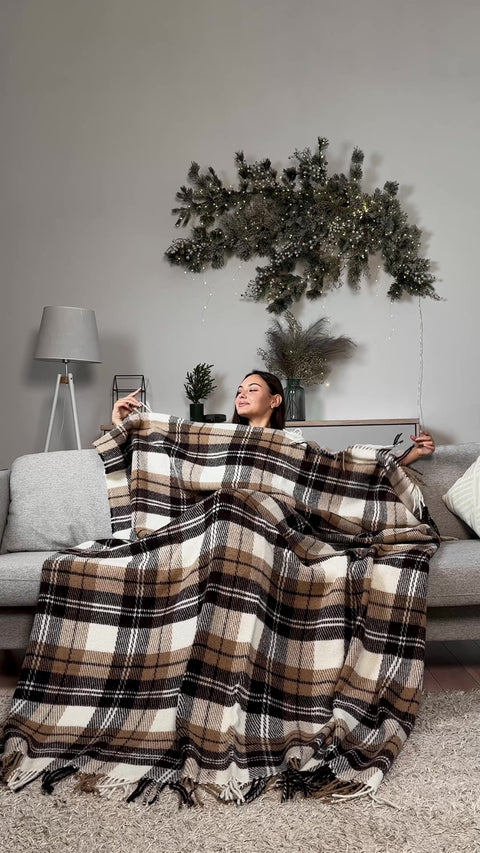 Elf Coffee & Oat Ciepło, które uspokaja – naturalny koc wełniany