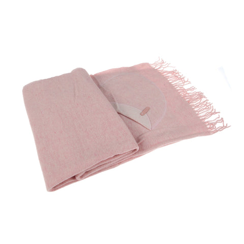 Szal-koc z kieszeniami odcień Tea Rose - elegancja i komfort na co dzień